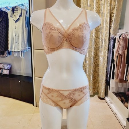 크로스망 패드브라 헴팬티 세트