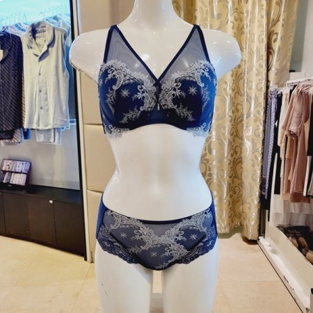 크로스망 패드브라 헴팬티 세트