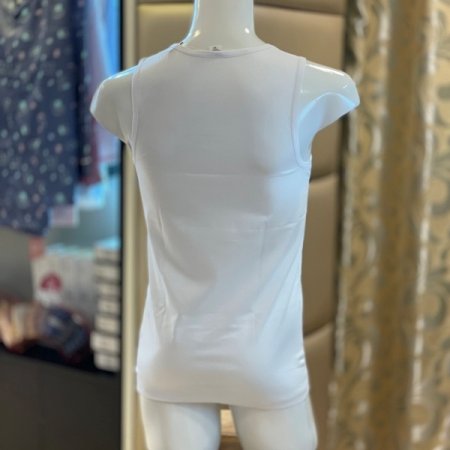 면100 남성 흰색 민소매 런닝