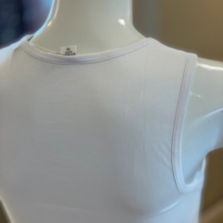 면100 남성 흰색 민소매 런닝