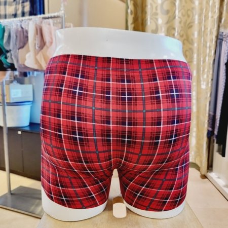 히든 노라인 체크 남자 드로즈