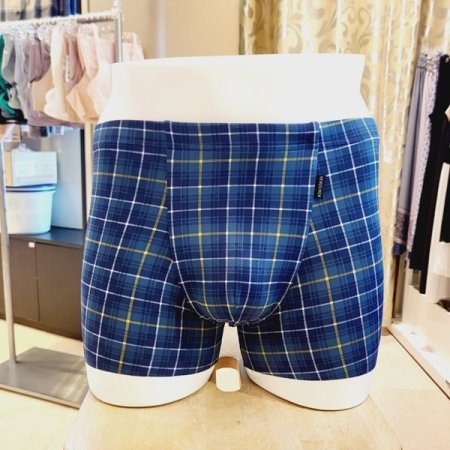 히든 노라인 체크 남자 드로즈