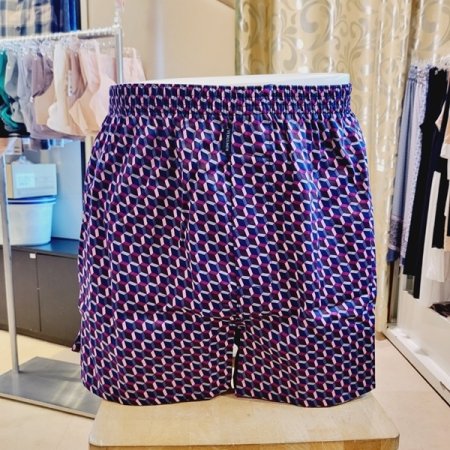 면100 사선나염 남자 트렁크팬티