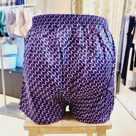 면100 사선나염 남자 트렁크팬티