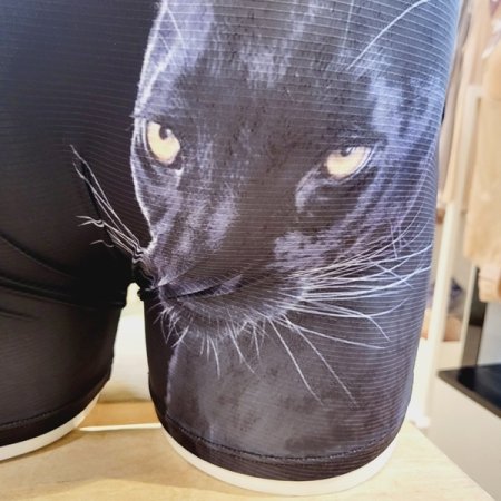 스판 흑표범무늬 남자 드로즈