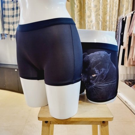 흑표범무늬 커플 드로즈 팬티