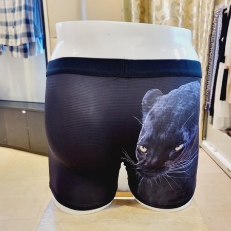 흑표범무늬 커플 드로즈 팬티