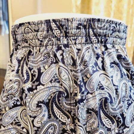 남성 페이즐리나염 면60수 트렁크팬티