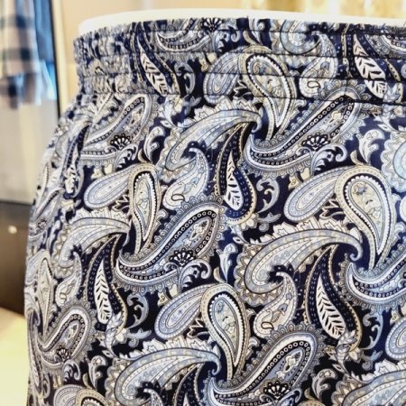 남성 페이즐리나염 면60수 트렁크팬티