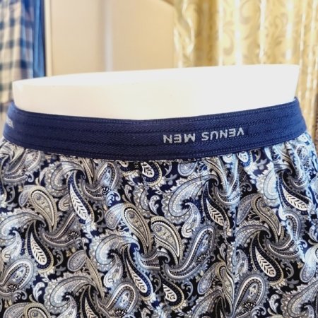 남성 페이즐리나염 면60수 트렁크팬티