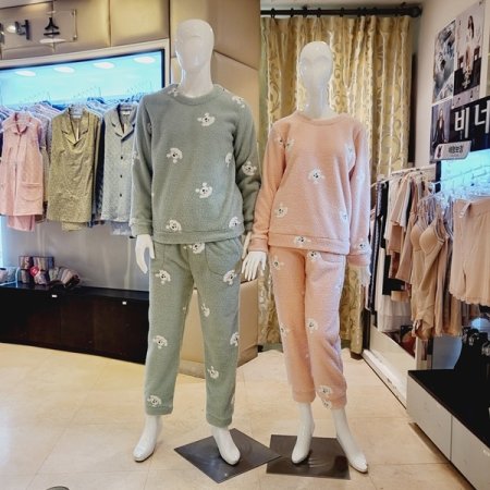 커플 강아지나염 겨울 홈웨어세트