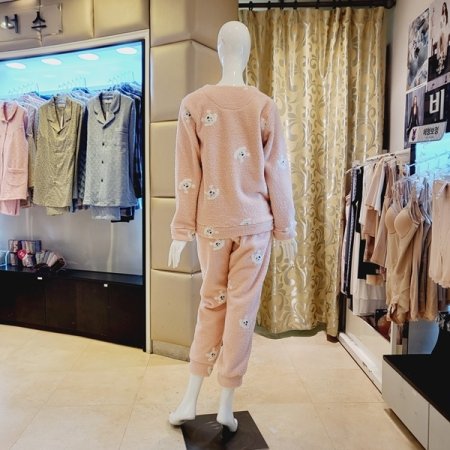 커플 강아지나염 겨울 홈웨어세트