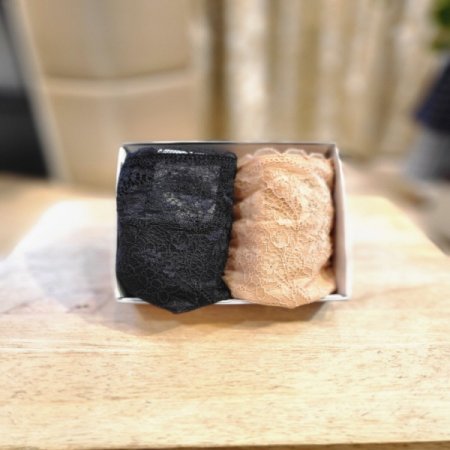 자가드레이스 헴라인팬티 2종세트