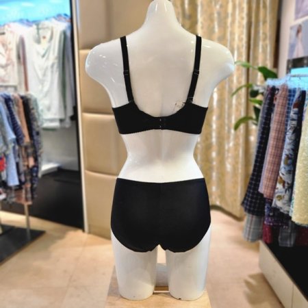 C컵 D컵 얇은 직조패드브라 팬티세트