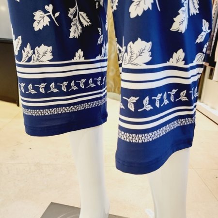 여성 스판 꽃 보더나염 홈웨어바지