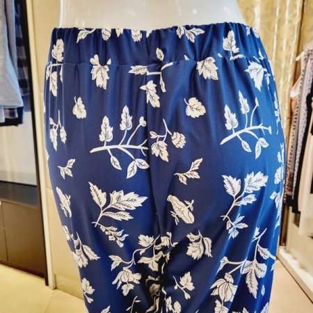 여성 스판 꽃 보더나염 홈웨어바지