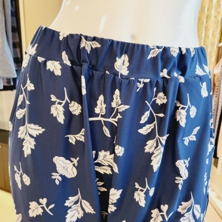 스판 꽃 보더나염 여성 홈웨어세트