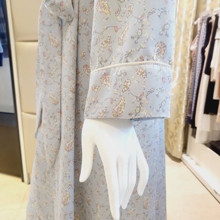 여성스러운 페이즐리나염 겉가운