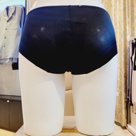 심플 솔리드 여성 헴라인팬티