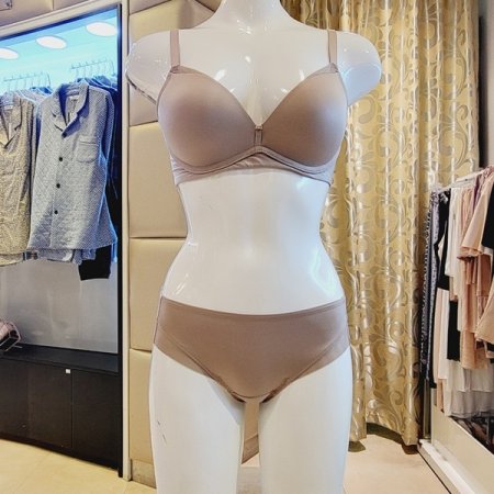 패널 노와이어 볼륨브라 헴팬티세트