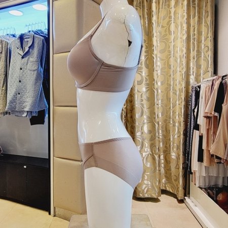 패널 노와이어 볼륨브라 헴팬티세트