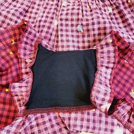 여자 잔체크 면마찌 사각 트렁크팬티