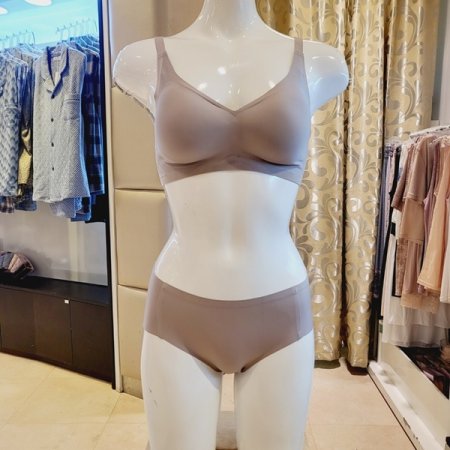 끈 노와이어 무봉제브라 팬티세트