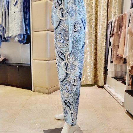 남자 페이즐리나염 부드러운 홈바지