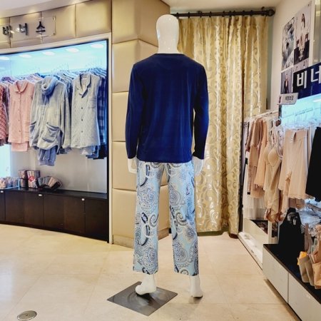 부드러운 스판 남자 홈웨어 세트