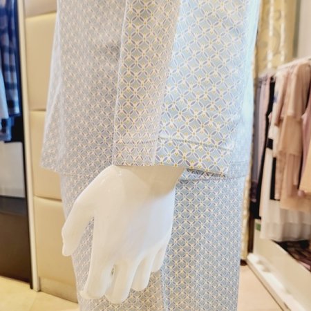 남성 광택 실크필 파자마세트