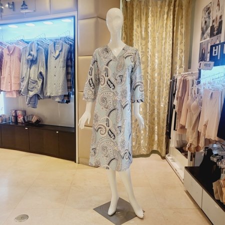 스판 페이즐리나염 원피스 홈웨어