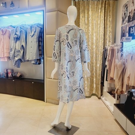 스판 페이즐리나염 원피스 홈웨어