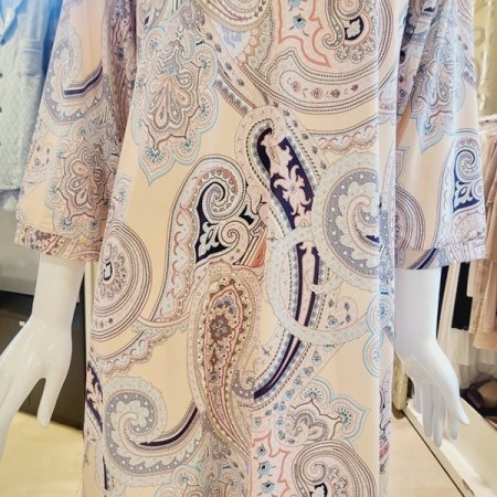 스판 페이즐리나염 원피스 홈웨어