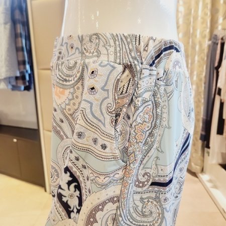 스판 페이즐리 여성 홈웨어바지