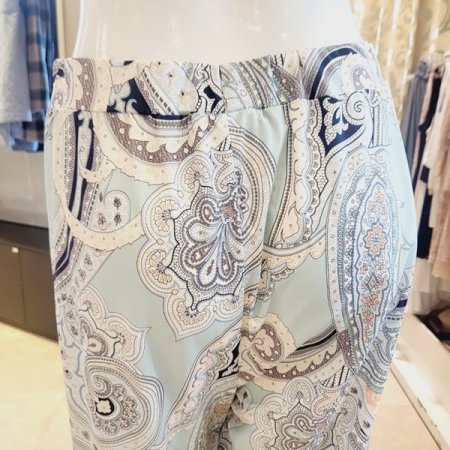 스판 페이즐리 여성 홈웨어바지