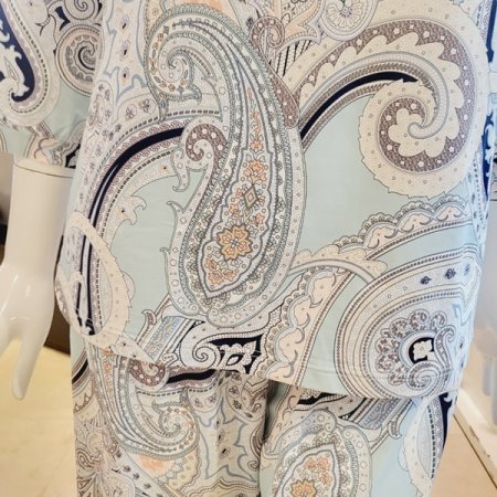 여성 페이즐리 스판 홈웨어세트