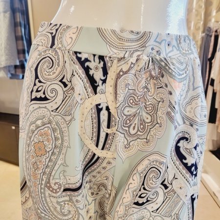 여성 페이즐리 스판 홈웨어세트