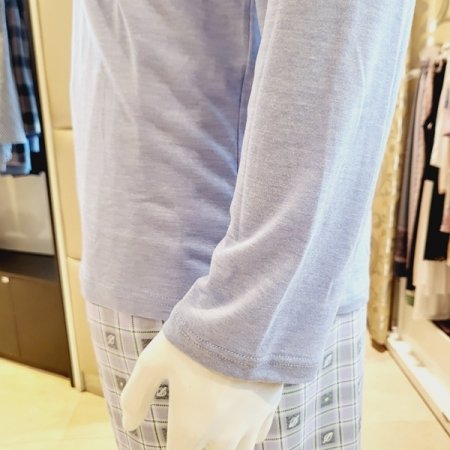 파스텔 체크 간절기 남성 홈웨어세트