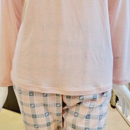 여성 간절기 솔리드 홈웨어상의