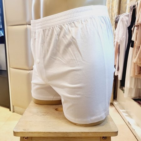순면 80수 화이트 남성 트렁크팬티
