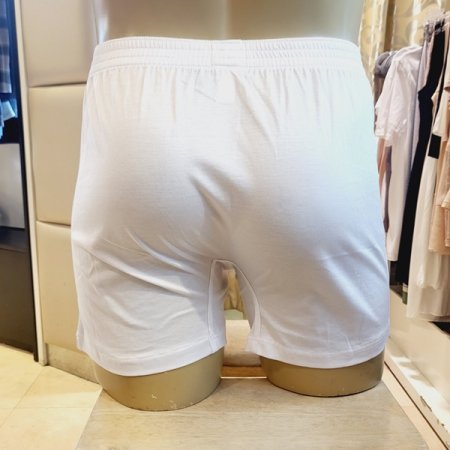 순면 80수 화이트 남성 트렁크팬티