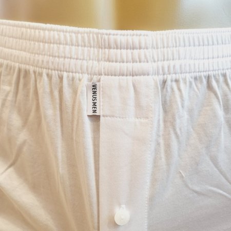 화이트 면80수 런닝 트렁크 세트