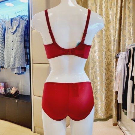 레이스 풀컵 홑겹브라 헴팬티세트