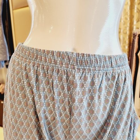 여성 폴리스판 꽃보더나염 홈웨어바지