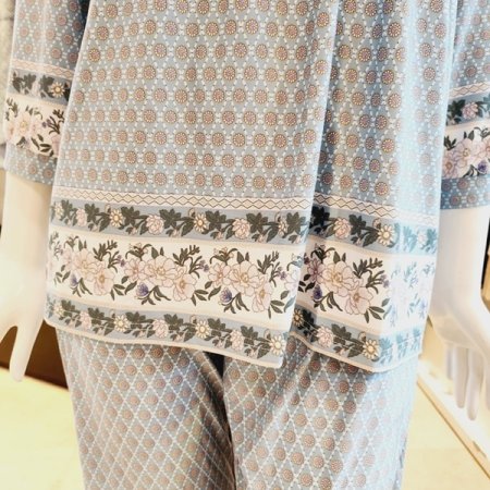 보더꽃나염 폴리스판 홈웨어세트