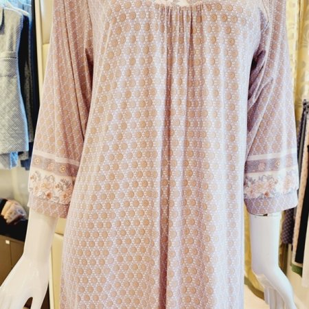 꽃보더나염 스판 원피스홈웨어