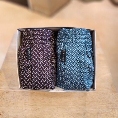 잔무늬나염 남자 면트렁크 2종세트