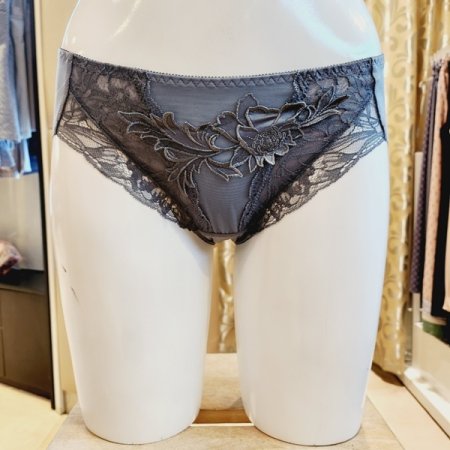 오르화 새틴 모티브 헴라인팬티