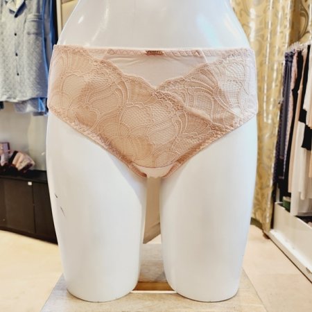 여성 레이스 헴라인팬티 2색택1