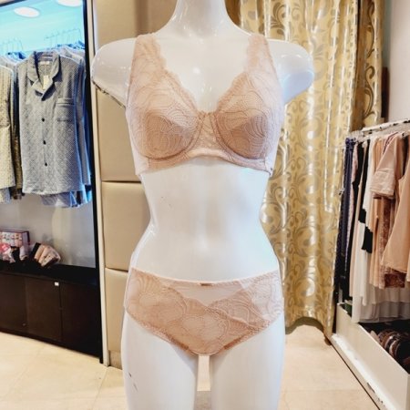 F컵 레이스 패드 기능성브라 팬티세트